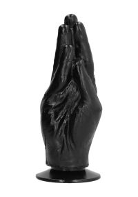 All Black Dildo Fisting - 21 cm, 7 cm Ancho, imagen 3