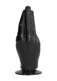 All Black Dildo Fisting - 21 cm, 7 cm Ancho, imagen 4