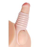 XR Brands Really Spacious Funda estriada para agrandar el pene