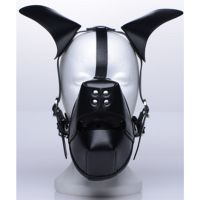 XR Brands Pup - Capucha Puppy Play con Mordaza de Bola Transpirable, imagen 3