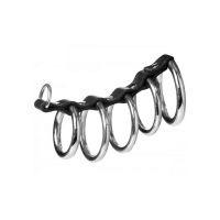 XR Brands Gates of Hell - Dispositivo de Castidad con 5 Anillos, imagen 3