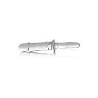 XR Brands Brutus - Dildo de cristal con empuje, imagen 3