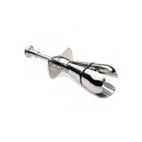 XR Brands Petite Plug anal de acero inoxidable con cierre, imagen 2