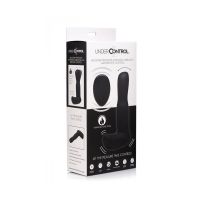 XR Brands Masajeador de próstata de silicona con vibración y movimiento de acariciamiento con mando a distancia, imagen 2