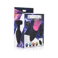XR Brands Plug anal de silicona vibrador LED - Medio, imagen 2