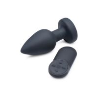 XR Brands Plug anal de silicona vibrador LED - Medio, imagen 3
