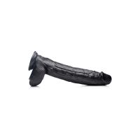 XR Brands Raging Rhino - Dildo de acero con venas - 43 cm - Negro, imagen 3