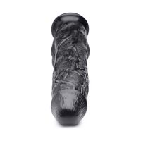XR Brands Raging Rhino - Dildo de acero con venas - 43 cm - Negro, imagen 4
