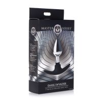 XR Brands Dark Invader - Plug anal de metal y silicona - Pequeño, imagen 2
