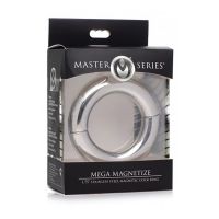 XR Brands Mega Magnetize - Cockring de acero inoxidable magnético - 4,4 cm, imagen 2