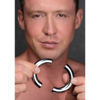 XR Brands Mega Magnetize - Cockring de acero inoxidable magnético - 4,4 cm, imagen 4