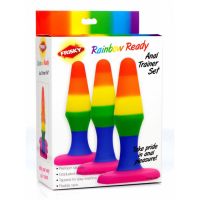XR Brands Kit de dilatación anal - Set Rainbow de 3 plugs, imagen 2