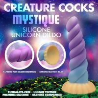 XR Brands Silicone Cuerno de Unicornio - Dildo de fantasía, imagen 6