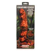 XR Brands Sabretooth - Dildo de silicona - Naranja/Negro, imagen 7