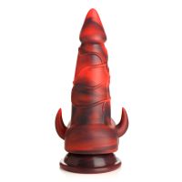 XR Brands Horny Devil - Dildo de silicona demonio - Rojo, imagen 4
