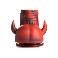 XR Brands Horny Devil - Dildo de silicona demonio - Rojo, imagen 5