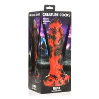 XR Brands Grim Reaper - Dildo de silicona - Rojo/Negro, imagen 2