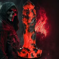 XR Brands Grim Reaper - Dildo de silicona - Rojo/Negro, imagen 7