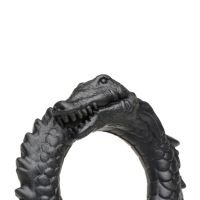 XR Brands Black Caiman - Cockring de silicona - Negro, imagen 4