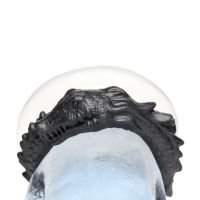 XR Brands Black Caiman - Cockring de silicona - Negro, imagen 5