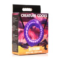 XR Brands Slitherine - Cockring de silicona - Morado, imagen 6