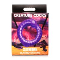 XR Brands Slitherine - Cockring de silicona - Morado, imagen 7