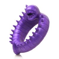 XR Brands Slitherine - Cockring de silicona - Morado, imagen 3