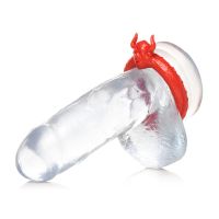 XR Brands Beast Mode - Cockring de silicona - Rojo, imagen 7