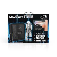 XR Brands The Milker Stamina - Masturbador automático con vibración y succión - Transparente, imagen 6