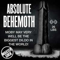 XR Brands Moby Super Dildo - 60 cm - Negro, imagen 3