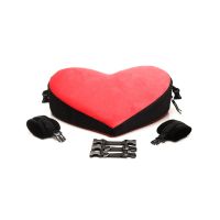 XR Brands Bondage Love Pillow - Black/Red, imagen 3