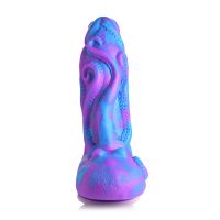 XR Brands Octophallus - Dildo de silicona - Morado/Azul