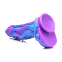 XR Brands Octophallus - Dildo de silicona - Morado/Azul, imagen 3