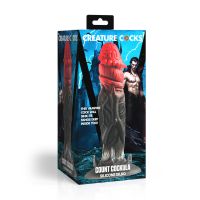 XR Brands Count Cockula - Dildo de silicona - Rojo/Negro, imagen 4