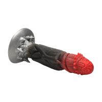 XR Brands Count Cockula - Dildo de silicona - Rojo/Negro, imagen 2