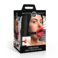 XR Brands Sissy - Mordaza vibradora - Rojo, imagen 3