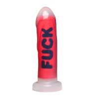 XR Brands FUCK - Dildo de silicona - Rojo