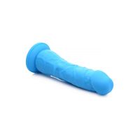 Curve Toys Lollicock - Dildo de silicona sin testículos - 18 cm - Azul, imagen 3