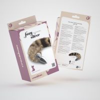 Crushious Foxy Silver Plug anal con cola - Plateado, imagen 2