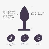 Crushious Bijou - Plug anal con joya - Small - Rosa, imagen 7
