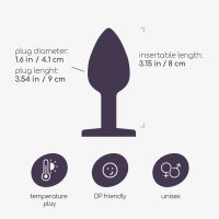 Crushious Bijou - Plug anal con joya - Large - Rosa, imagen 7
