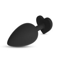 Crushious Cuore Plug anal con joyas intercambiables - Medio - Negro, imagen 4