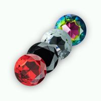 Crushious Camileo - Plug anal con cuatro joyas intercambiables - Mediano - Negro, imagen 2