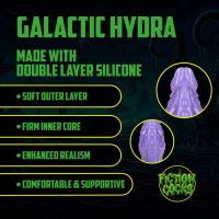 Fiction Cocks Galactic Hydra - Dildo de silicona - Morado/Azul, imagen 7