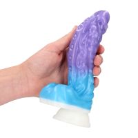 Fiction Cocks Galactic Hydra - Dildo de silicona - Morado/Azul, imagen 6