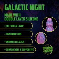 Fiction Cocks Galactic Night Fiend - Dildo de silicona - Morado, imagen 7
