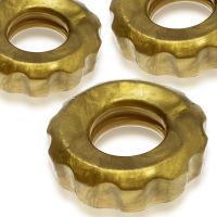 Hunkyjunk Super Huj - Pack 3 Cockrings Extensibles - Metalizado Bronce, imagen 3