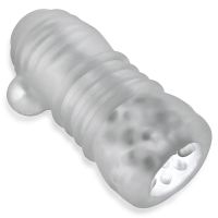 Hunkyjunk Jackt - Masturbador con nervaduras - Clear Ice, imagen 3
