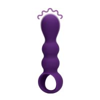 Loveline Vibrador Anal Forma Gota - Púrpura Transparente