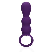 Loveline Vibrador Anal Forma Gota - Púrpura Transparente, imagen 5